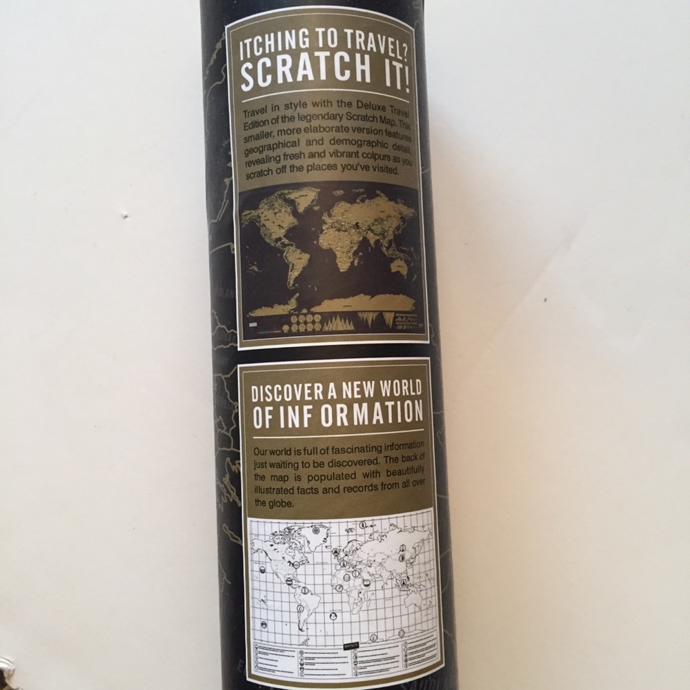 🦚2/$20🦚NIB Travel Scratch Off World Map Poster as you go - Picture 6 of 9